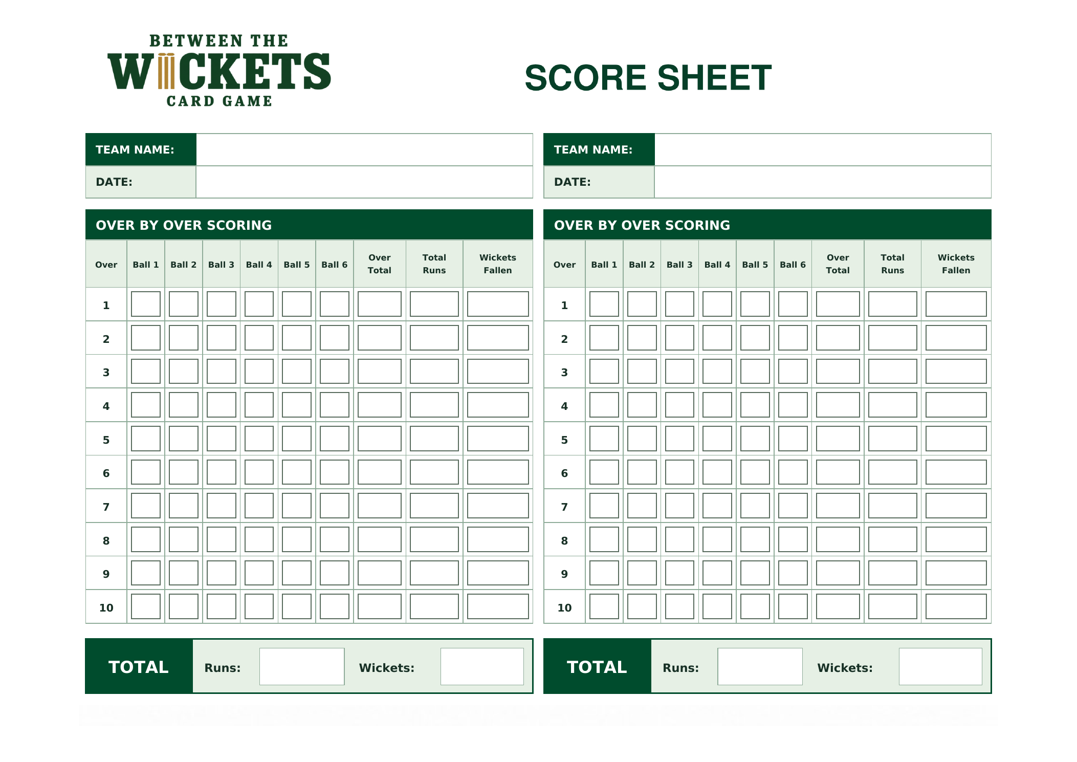 Score sheet, page 4
